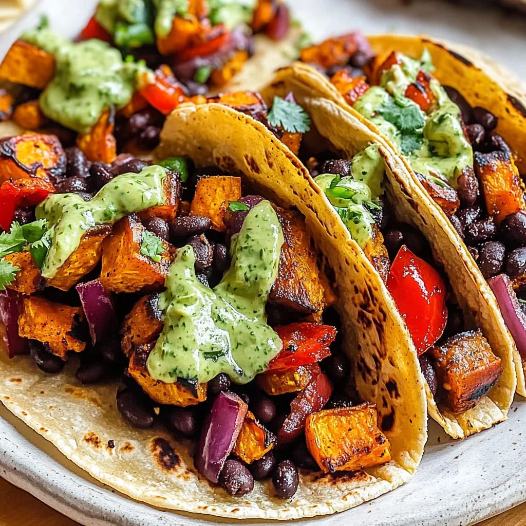 Black Bean Sweet Potato Tacos Recipe