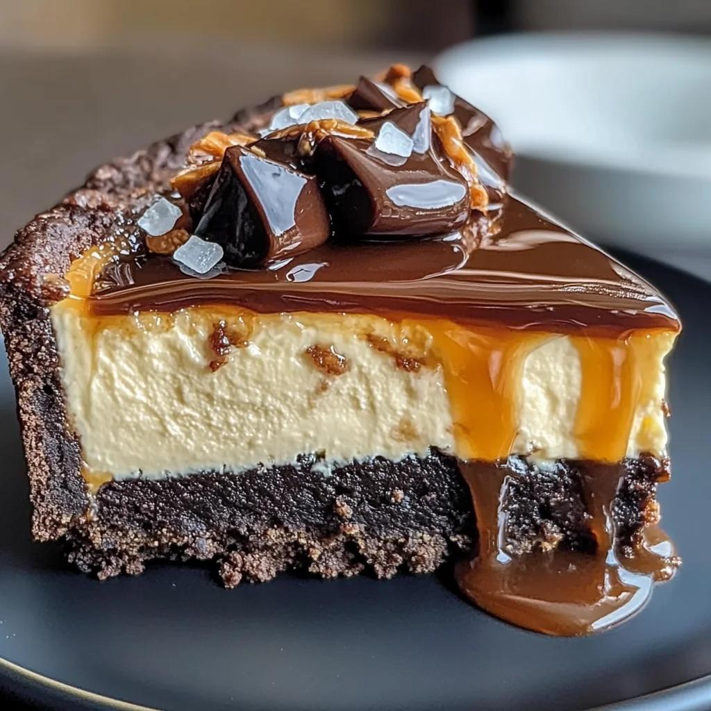 Caramel Brownie Cheesecake