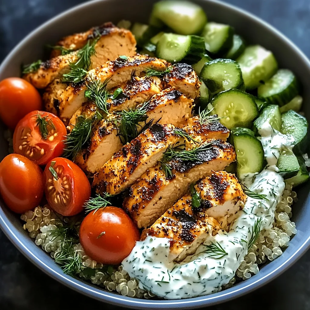 Chicken Tzatziki Bowls