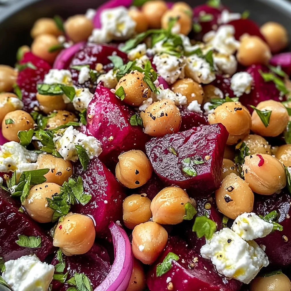 Chickpea, Beet and Feta Salad