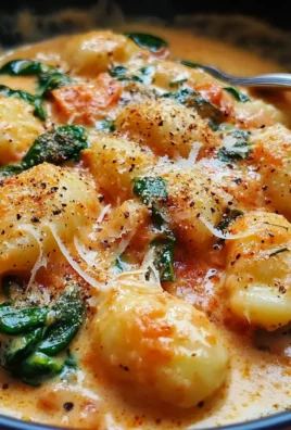 Creamy Tomato Spinach Gnocchi