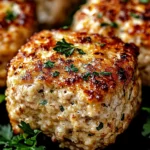 Garlic Parmesan Chicken Meatloaves