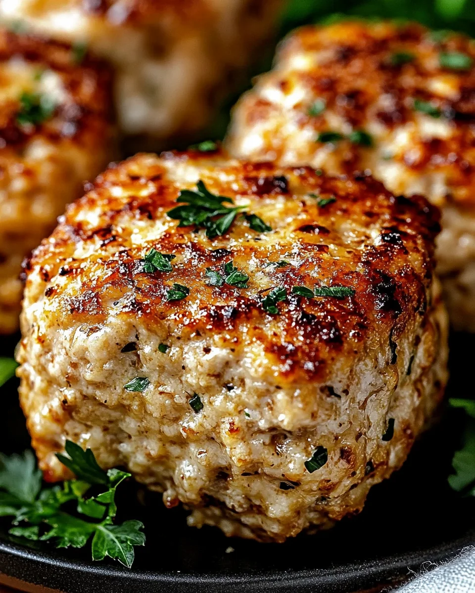 Garlic Parmesan Chicken Meatloaves