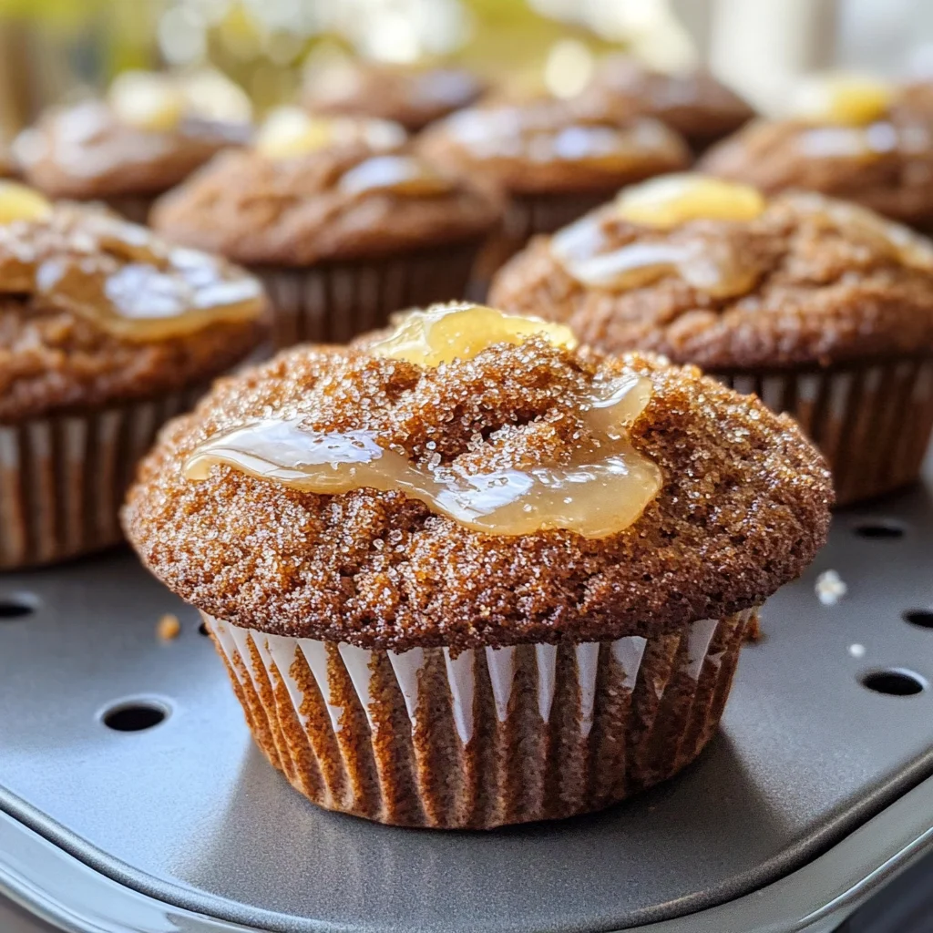 Glazed Gingerbread Muffins
