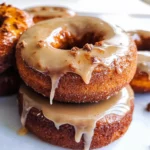 Gluten and Dairy Free Pumpkin Donuts with Maple Glaze