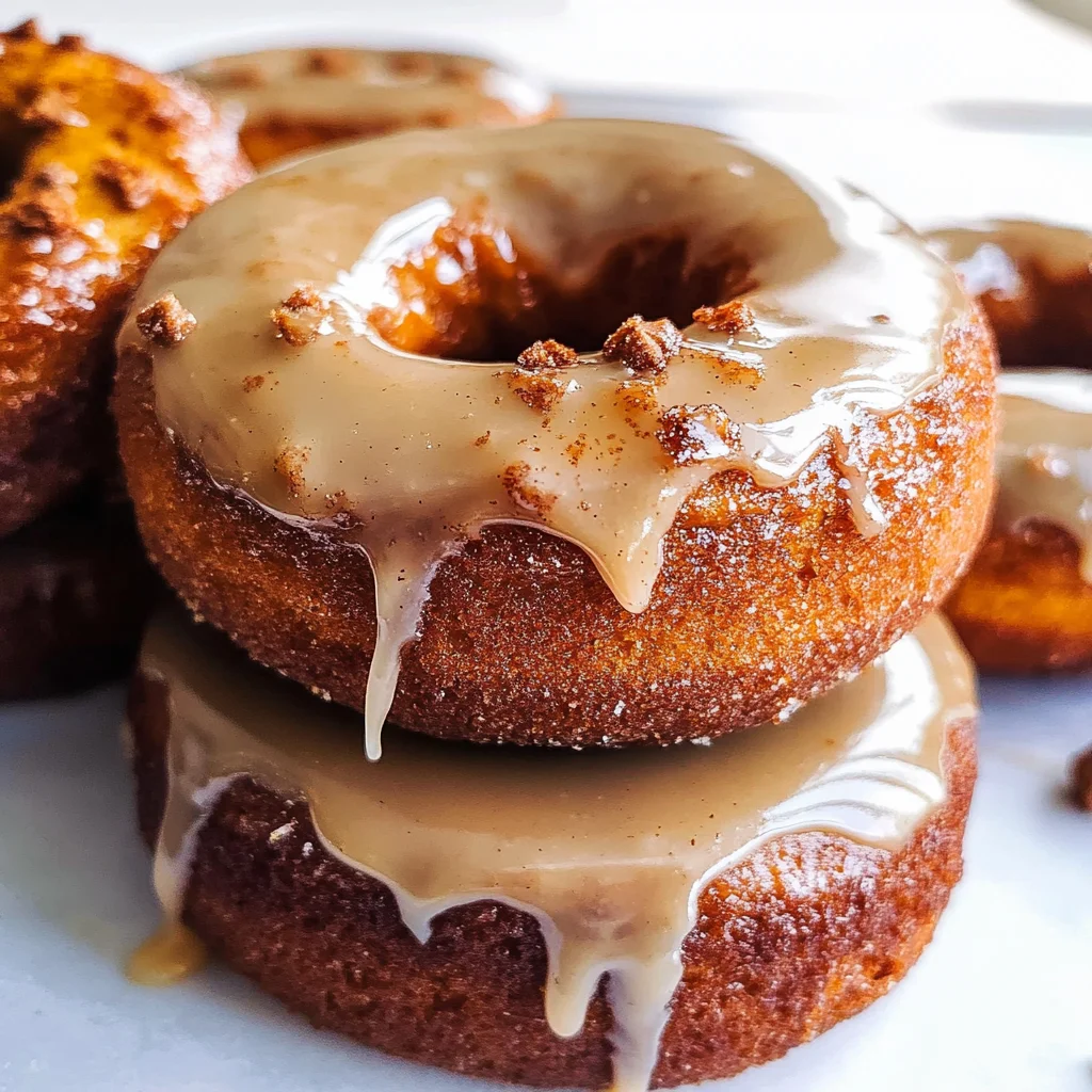 Gluten and Dairy Free Pumpkin Donuts with Maple Glaze