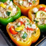 Greek Chicken Stuffed Peppers