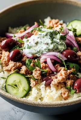 Healthy Greek Ground Chicken Bowls