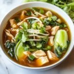 Hearty Bokchoy Chicken Soup