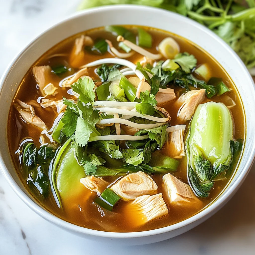 Hearty Bokchoy Chicken Soup