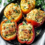 Herby Ricotta Stuffed Peppers