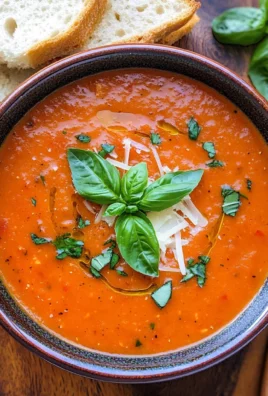 Homemade Roasted Tomato Basil Soup