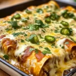 Jalapeño Popper Cheesy Chicken Enchiladas : Creamy, Spicy, and Irresistibly Flavorful!