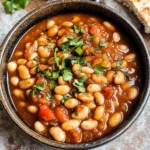 Loubia- Morrocan White Bean Stew (Stovetop + Instant Pot)