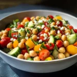 Mediterranean Chickpea Salad with Lemon Vinaigrette: The Best Summer Dish