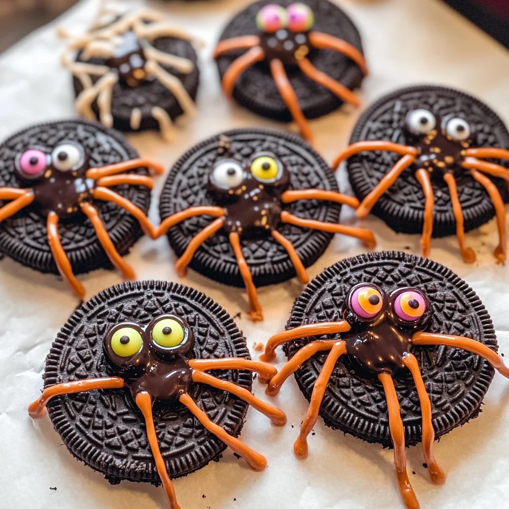 Oreo Spider Halloween Cookies