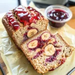 Peanut Butter & Jelly Banana Bread Recipe