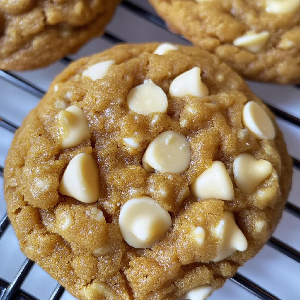 Pumpkin White Chocolate Chip Cookies Recipe