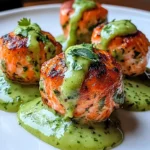 Salmon Balls with Creamy Avocado Sauce: Healthy Dinner Ideas