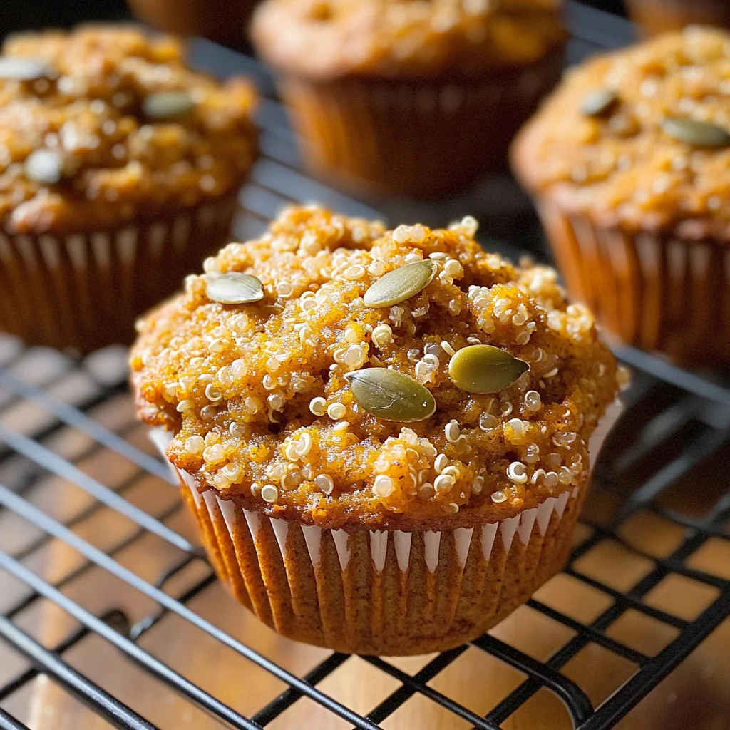 Skinny Pumpkin Quinoa Muffins