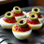 Spooky Deviled Eyeballs