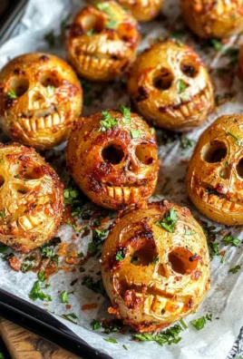 Spooky Halloween Skull Potatoes