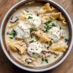 Alfredo Lasagna Soup