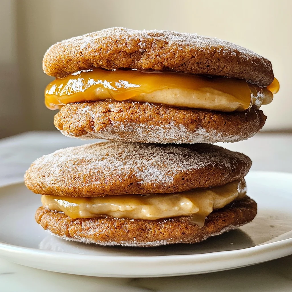 Apple Cider Whoopie Pie Cookies with Caramel