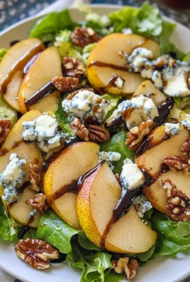 Caramelized Pear and Blue Cheese Salad: A Sweet and Savory Delight