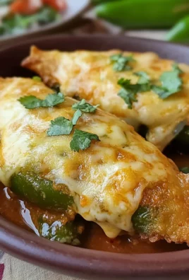 Cheesy Hatch Chile Rellenos