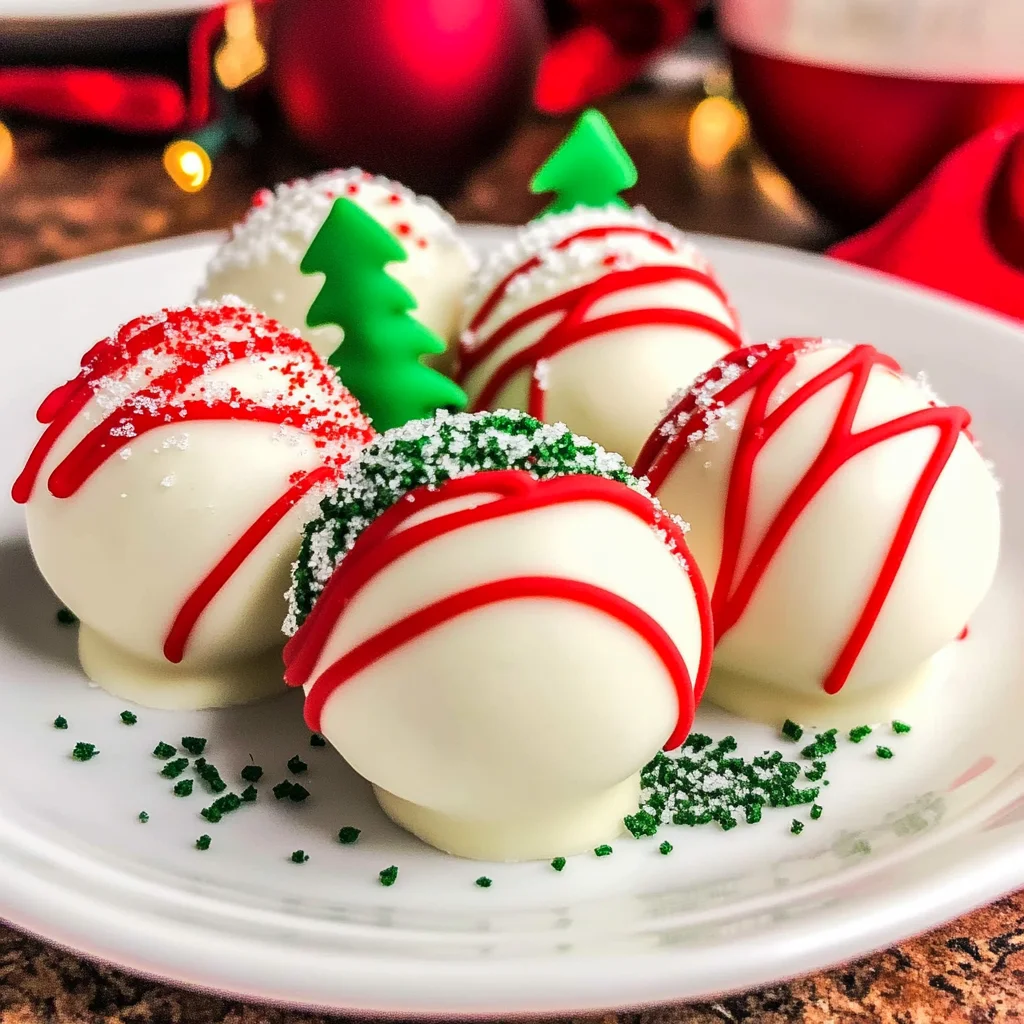 Christmas Tree Cake Truffles with Little Debbies cakes