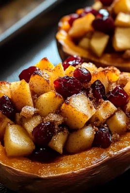 Cranberry Apple Twice-Baked Sweet Potatoes