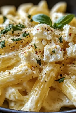 Creamy Lemon Feta Pasta Recipe