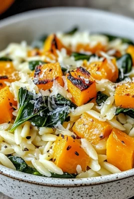 Creamy Orzo with Roasted Butternut Squash and Spinach