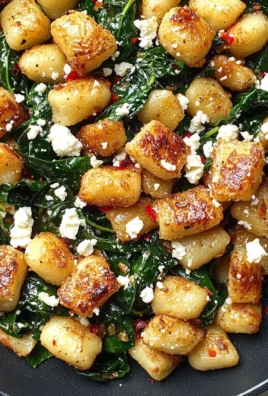 Crispy Gnocchi With Spinach And Feta