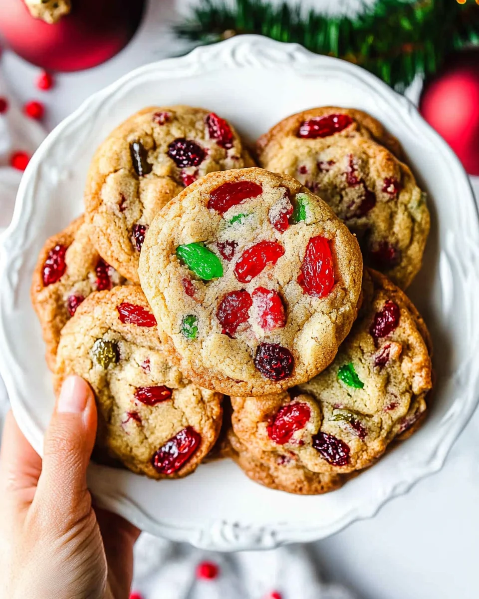 Easy Christmas Fruitcake Cookies Recipe