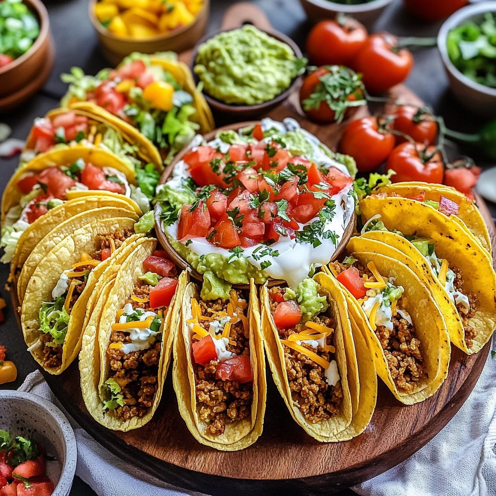 Easy Taco Recipe Dinner Board