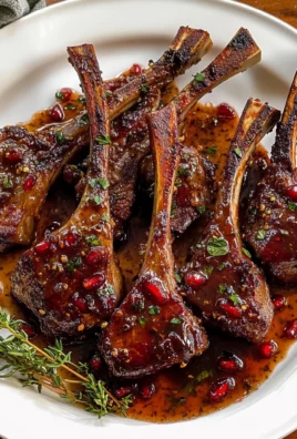 Fancy Pomegranate Lamb Chops
