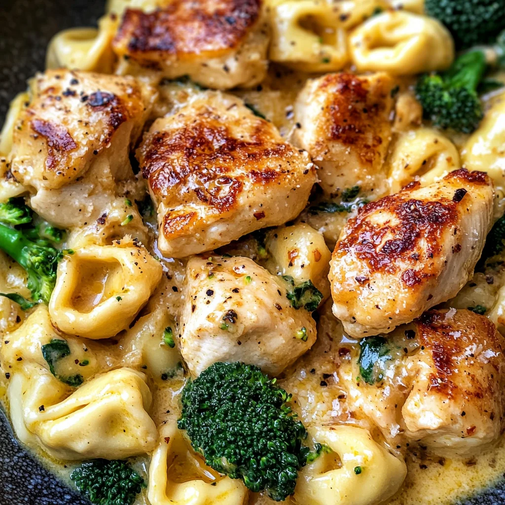 Garlic Parmesan Chicken Tortellini