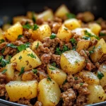 Ground turkey with potatoes