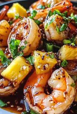 Hawaiian Garlic Shrimp with a Sweet Twist