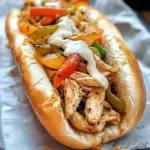 Healthy Crockpot Chicken Philly Cheesesteak Recipe