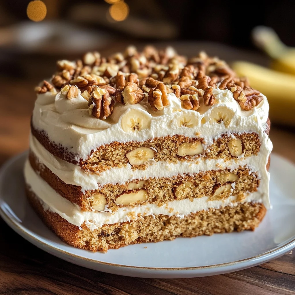 Heavenly Banana Walnut Cream Cake Recipe Made Easy