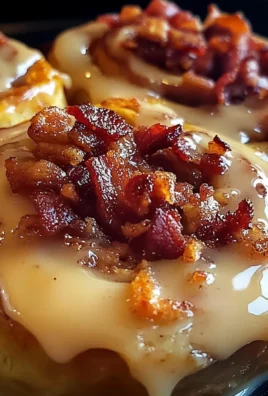 Indulge in Maple Turkey Bacon Cinnamon Rolls for a Sweet Treat!
