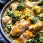 Irresistible Crockpot Creamy Broccoli Cheddar Chicken Delight