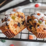 Moist Christmas Stollen Muffins