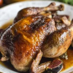Oven Roasted Crispy Whole Duck & Figgy Orange Glaze