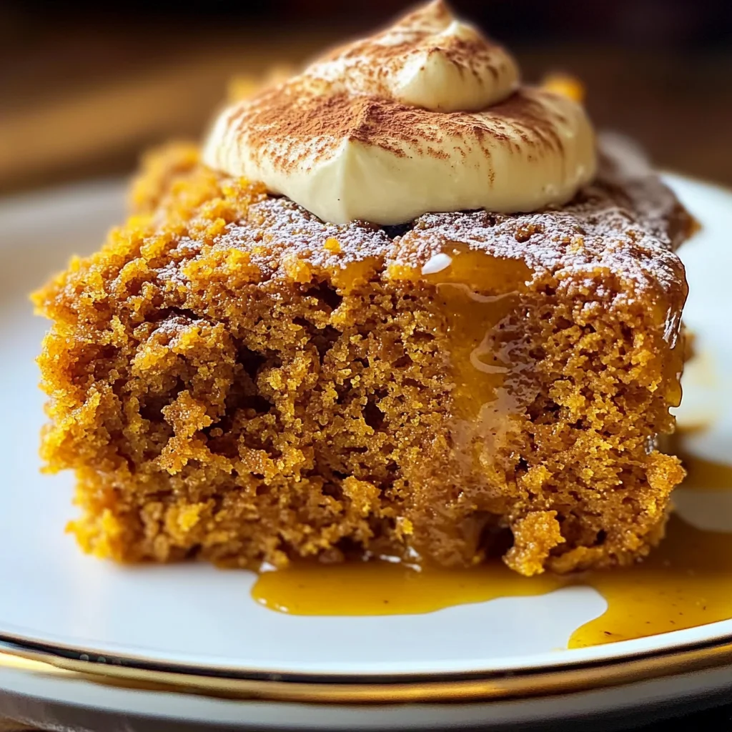 Sweet Crockpot Pumpkin Spice Cake