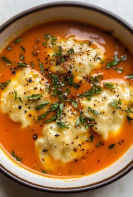 Tomato Dumpling Soup