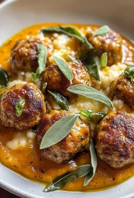 Turkey Meatballs in Pumpkin Sage Sauce